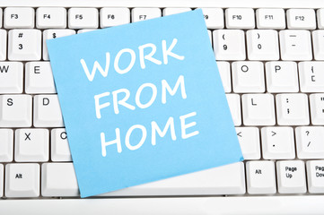 Work from home message