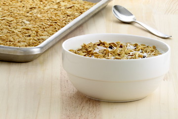 fresh from the oven healthy granola