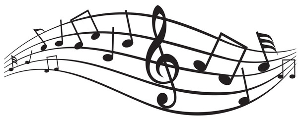 Music theme (Music notes)
