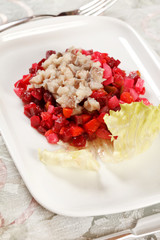 Russian beetroot salad