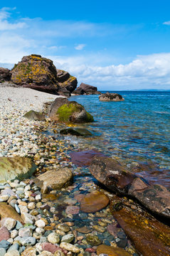 Fallen Rocks at Sannox on the Isle of Arran