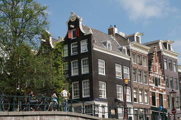 maisons de canal à Amsterdam