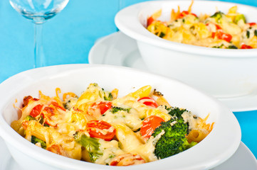 Pasta and broccoli bake