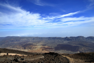 Mountain on Tenerife, El teide volcano