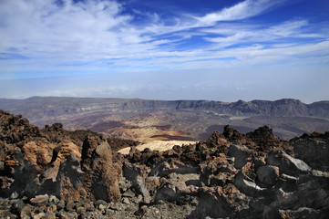 Mountain on Tenerife, El teide volcano