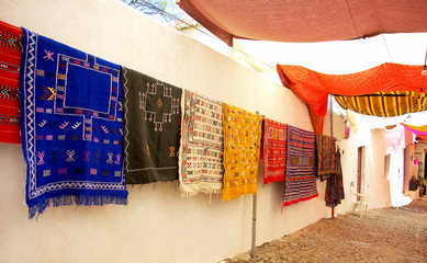 Arabic carpets in fair.
