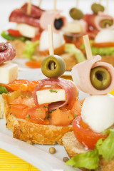 Italian bruschetta canape