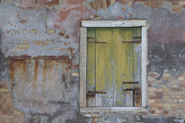 Altes Fenster, Venedig,Italien