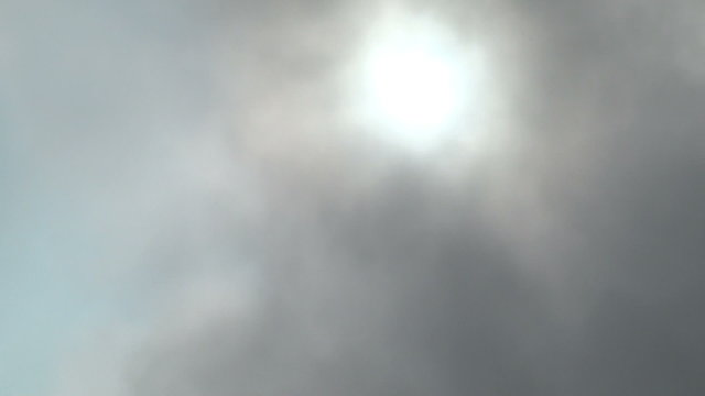 Sun in smoke