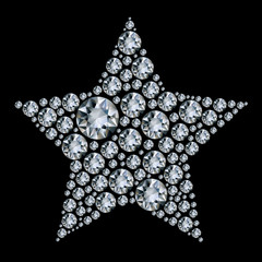 Star in diamonds. - 32694024