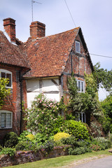Fototapeta na wymiar Cottages on an English Village Street