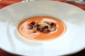 Salmorejo soup Resort hotel Denia Alicante Spain