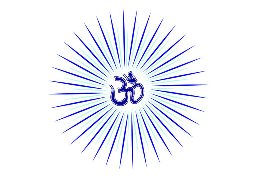 Om aum Strahlen Spirit Sonne Goa