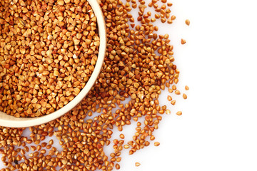 Buckwheat isolated on white