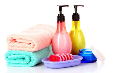 Bath composition isolated on white