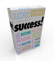 Success - A Product Box Offers Instant Self Improvement