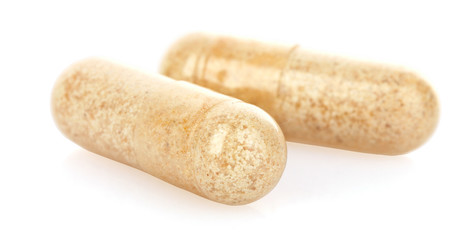 Pills isolated on white