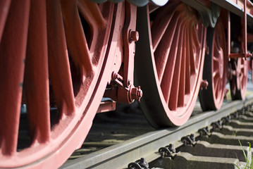 Räder einer Dampflokomotive