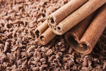 Chocolate and cinnamon