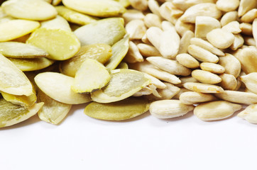 sunflower and pumpkin seeds
