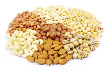 various nuts