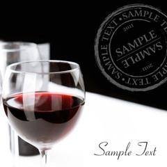 Glass of red wine