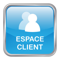 Bouton Web ESPACE CLIENT (aide contact accueil service clients)