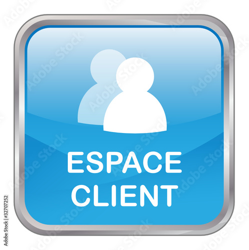 "Bouton Web ESPACE CLIENT (aide contact accueil service
