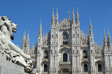 Naklejka premium Katedra w Mediolanie