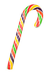 colorful candy cane with clipping path