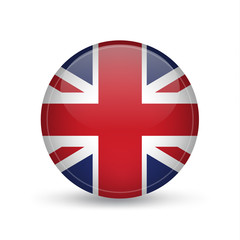 Obraz premium UK Flag Button