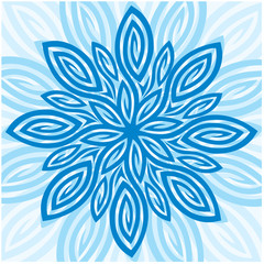 blue flower abstract