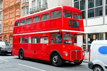 Wall murals London red bus London bus