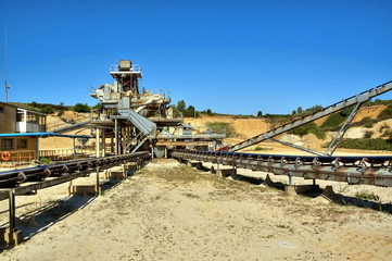 Carrière d'extraction de sable