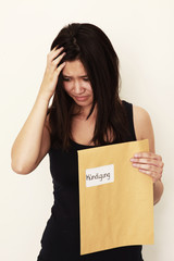 Mädchen mit Kündigung