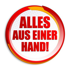 Alles aus einer Hand! Button, Icon