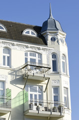 Jugenstilfassade in Kiel,Deutschland