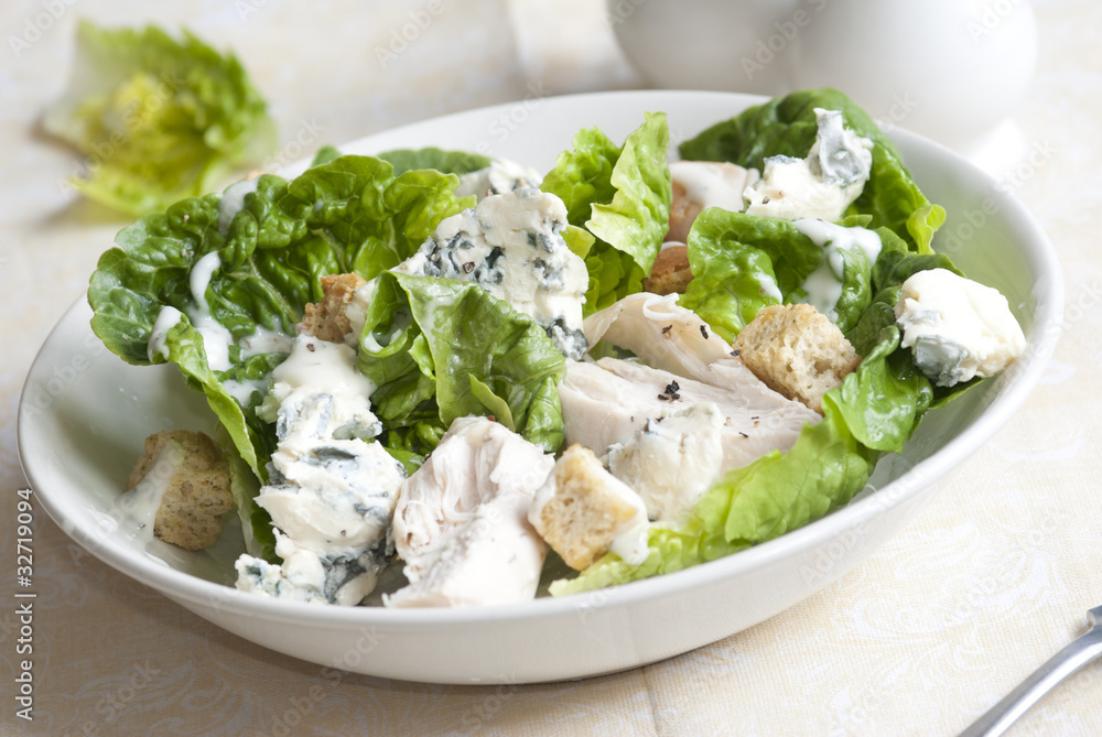 Wall mural Chicken, lettuce and blue cheese salad