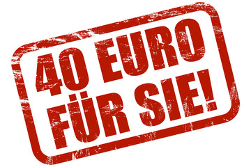 Grunge Stempel rot 40 EURO F&Uuml;R SIE!