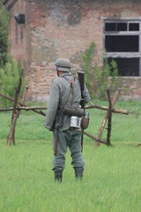 German soldier.WW2 reenacting. Kiev,Ukraine