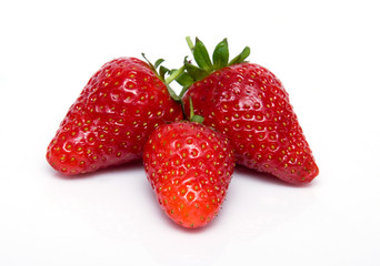 Three strawberries