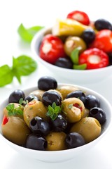 olives and stuffed peppers