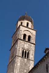 Fototapeta na wymiar church tower, dubrovnik