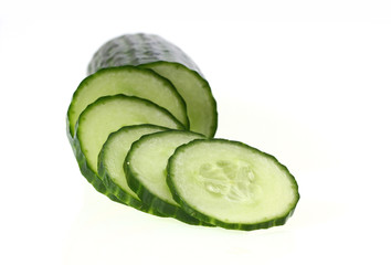 Salatgurke aufgeschnitten © L.Klauser