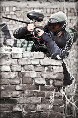 Paintball player