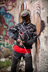 Paintball player