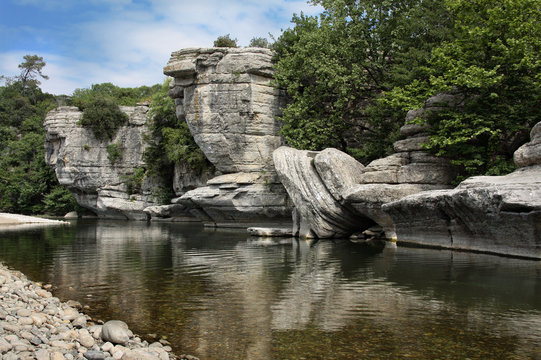Rivi&egrave;re La Beaume - Ard&egrave;che - France