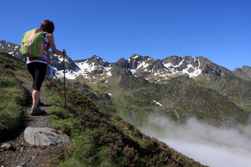 Naklejka premium Randonnée en montagne