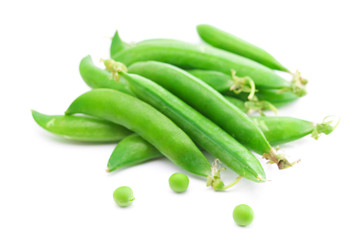 peas  isolated on white