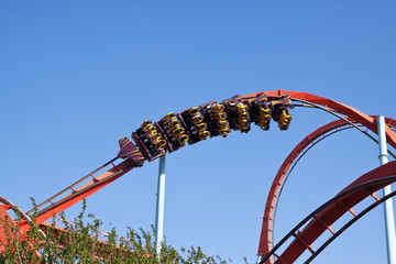 red roller coaster